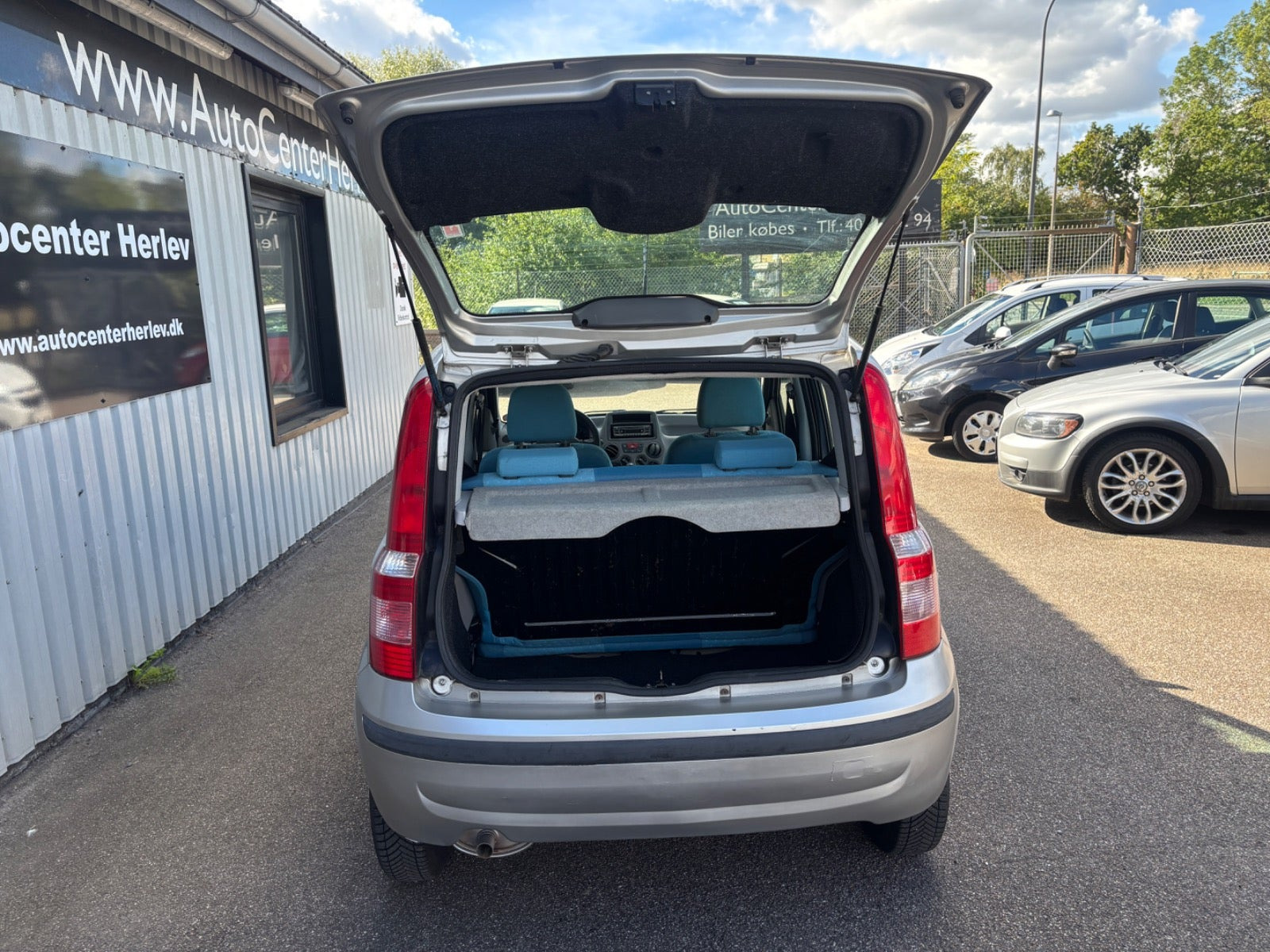 Sølv Fiat Panda fra 2005