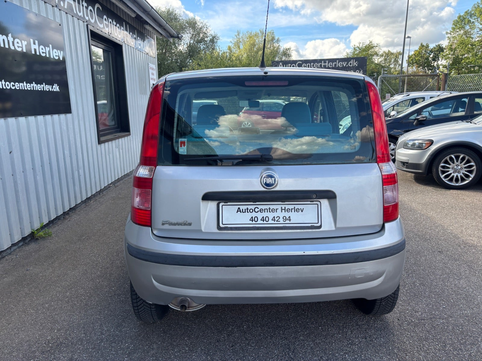 Sølv Fiat Panda fra 2005