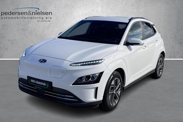 Hvid Hyundai Kona fra 2023