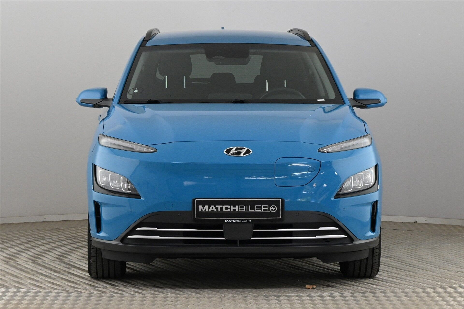 Blå Hyundai Kona fra 2022