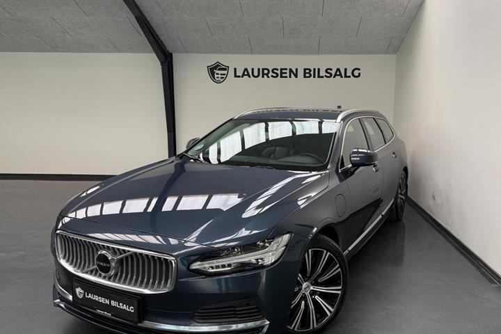 Blå Volvo V90 fra 2021