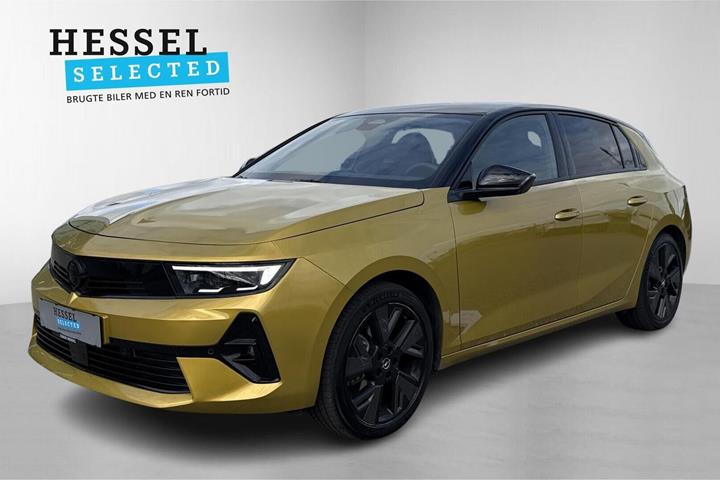 Gul Opel Astra-e fra 2024