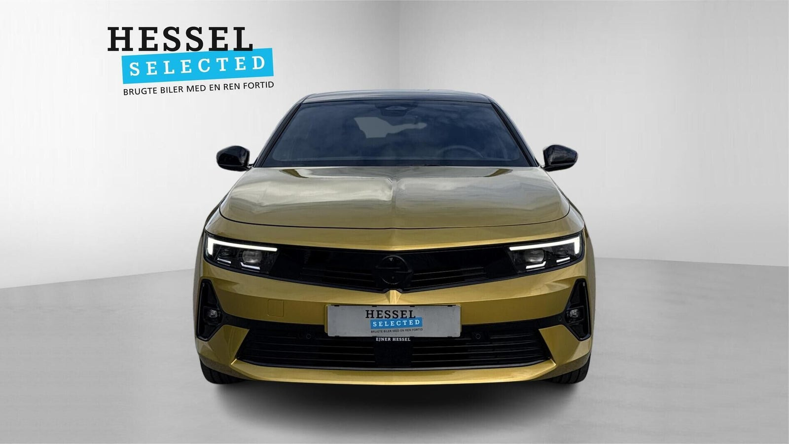 Gul Opel Astra-e fra 2024