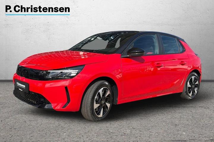 Rød Opel Corsa-e fra 2024