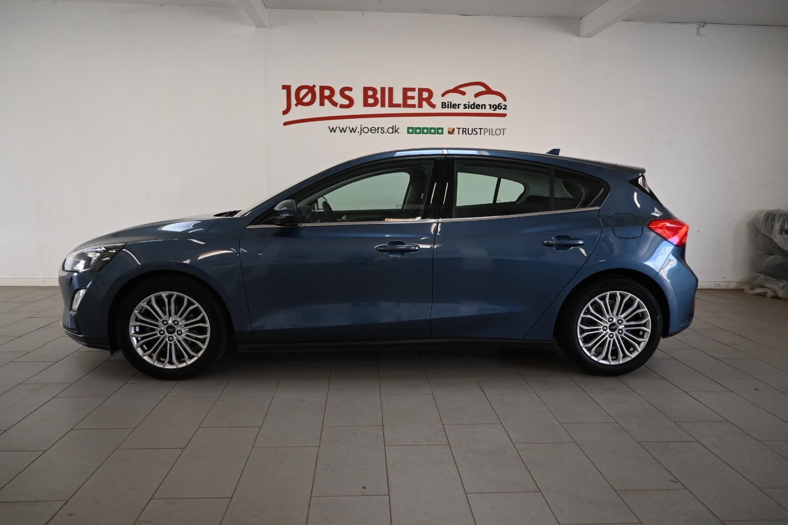 Blå Ford Focus fra 2020