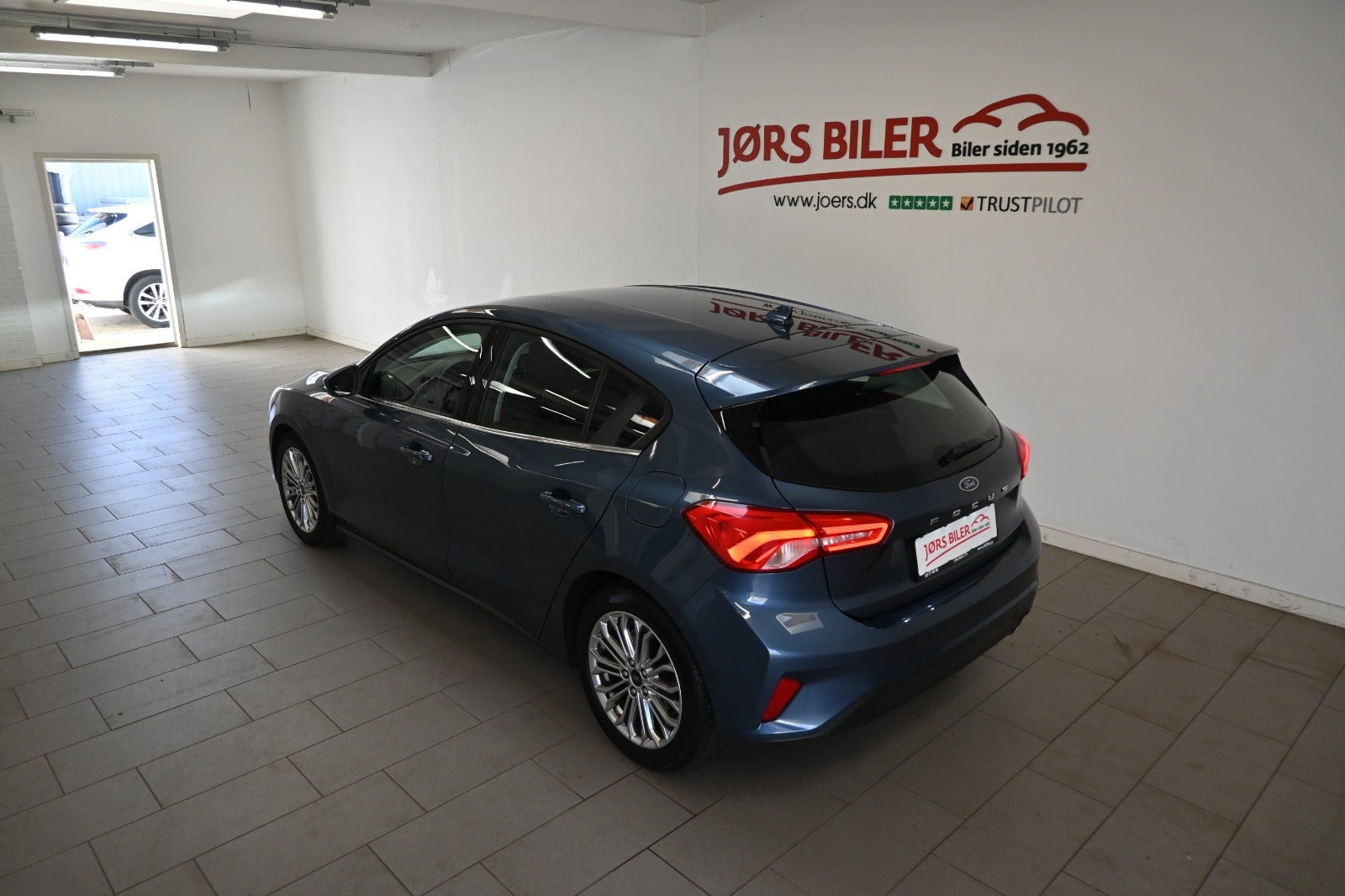 Blå Ford Focus fra 2020