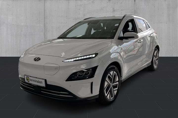 Hvid Hyundai Kona fra 2023