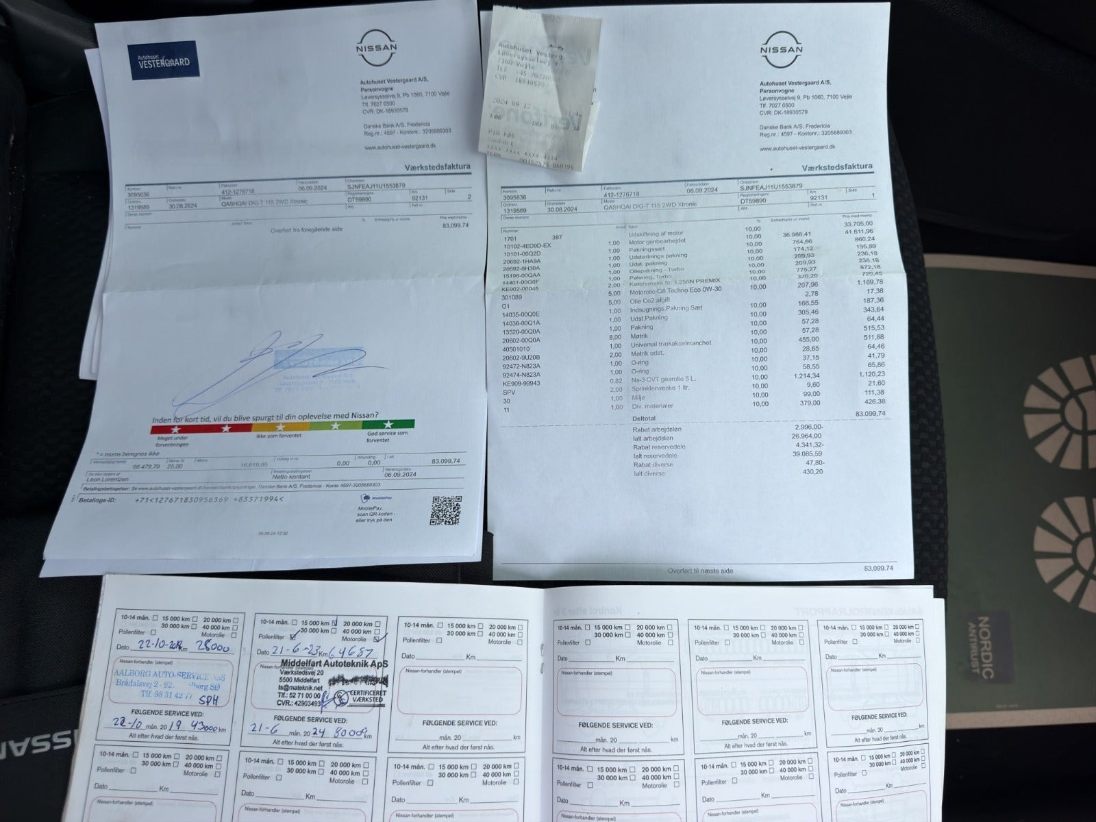Hvid Nissan Qashqai fra 2016