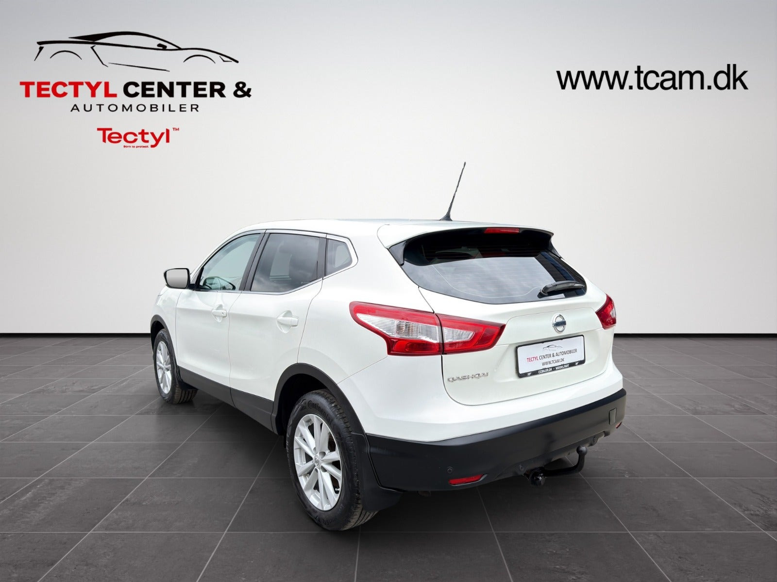 Hvid Nissan Qashqai fra 2016