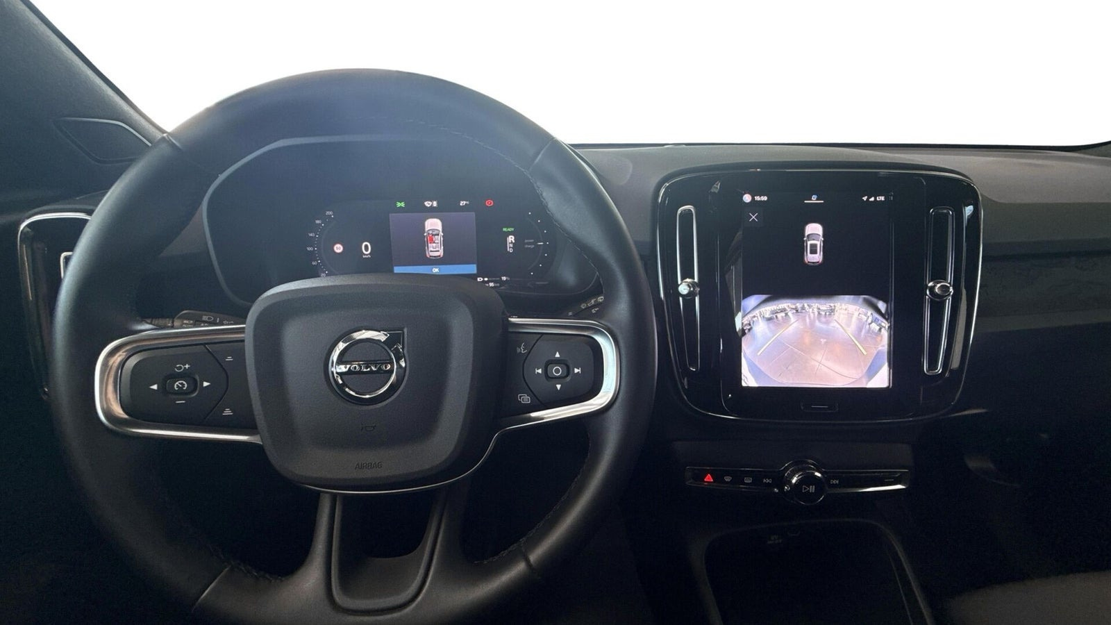 Grå Volvo EX40 fra 2025