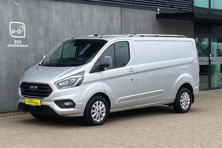 Sølv Ford Transit Custom fra 2019