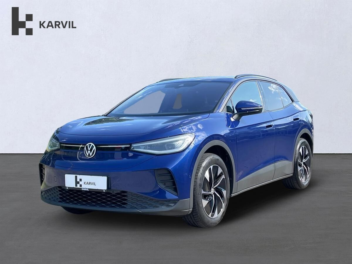 Blå VW ID.4 fra 2024 set udefra