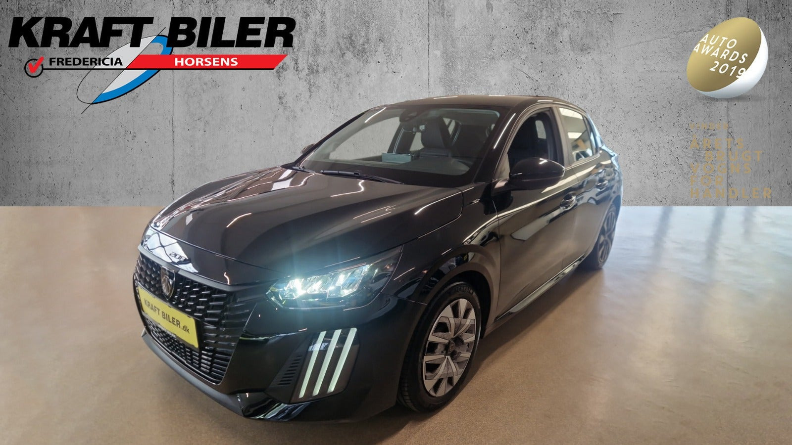 Sort Peugeot 208 fra 2024