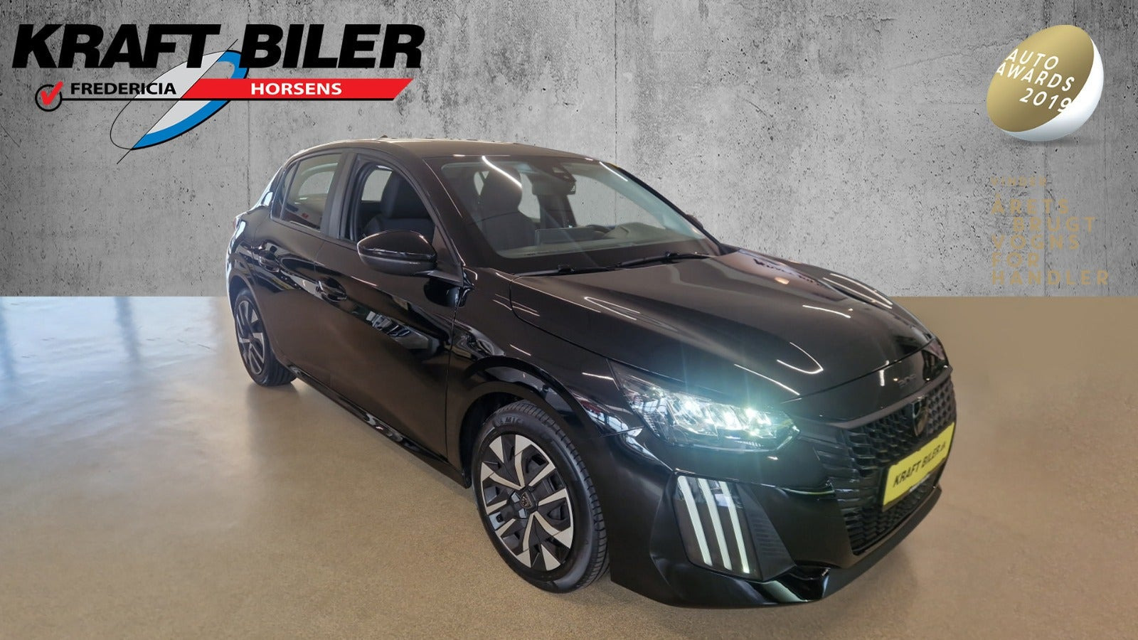 Sort Peugeot 208 fra 2024