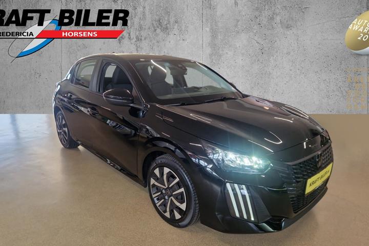 Sort Peugeot 208 fra 2024
