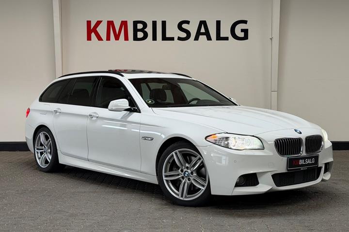 Hvid BMW 535i fra 2013