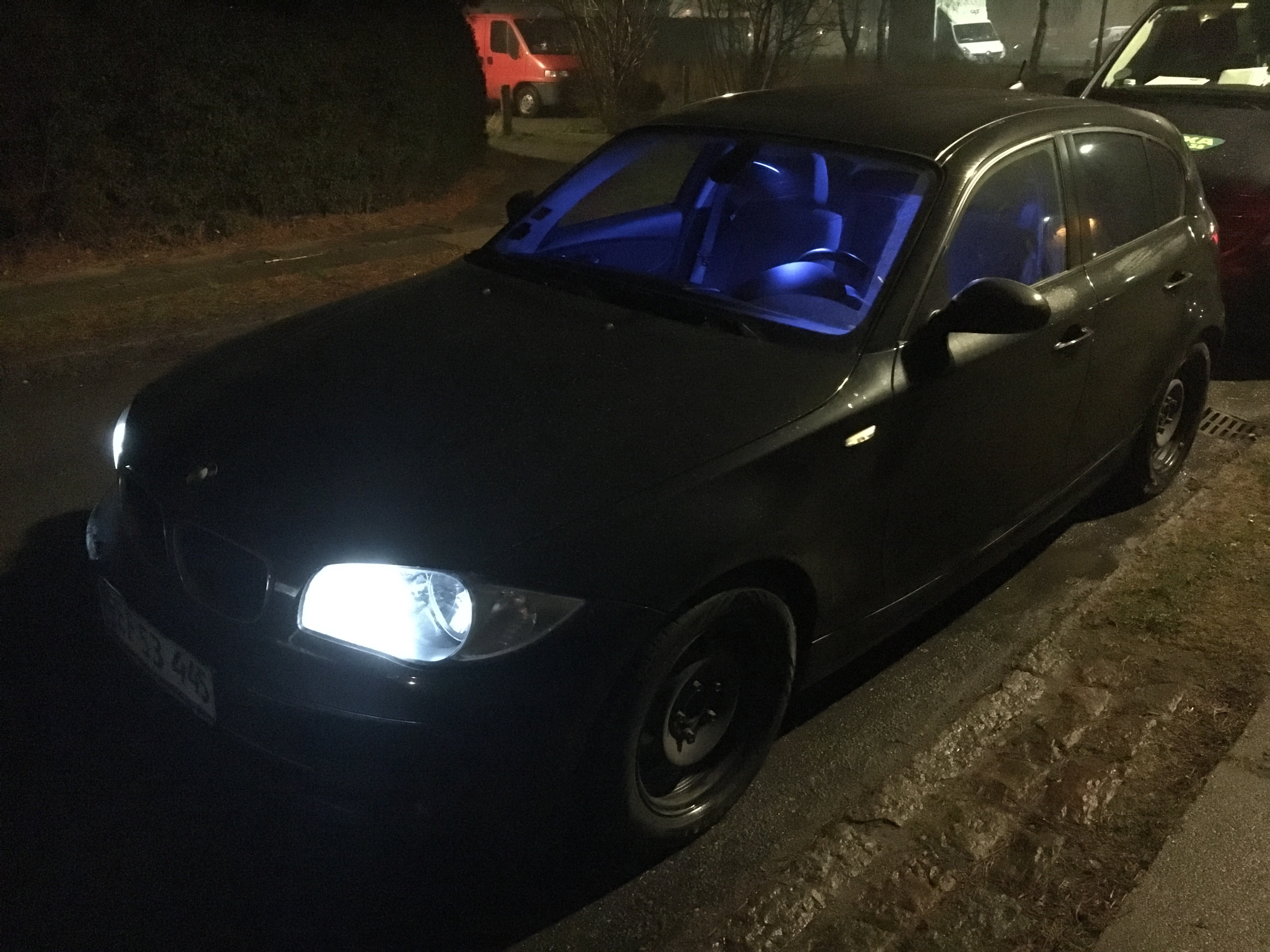 Sort BMW 118d fra 2008