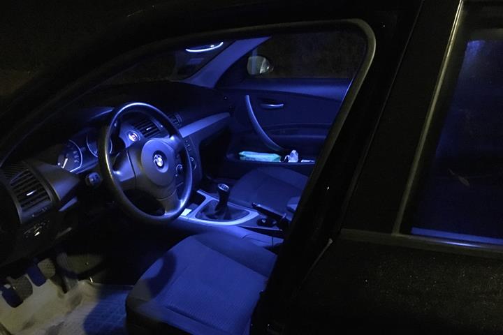 Sort BMW 118d fra 2008