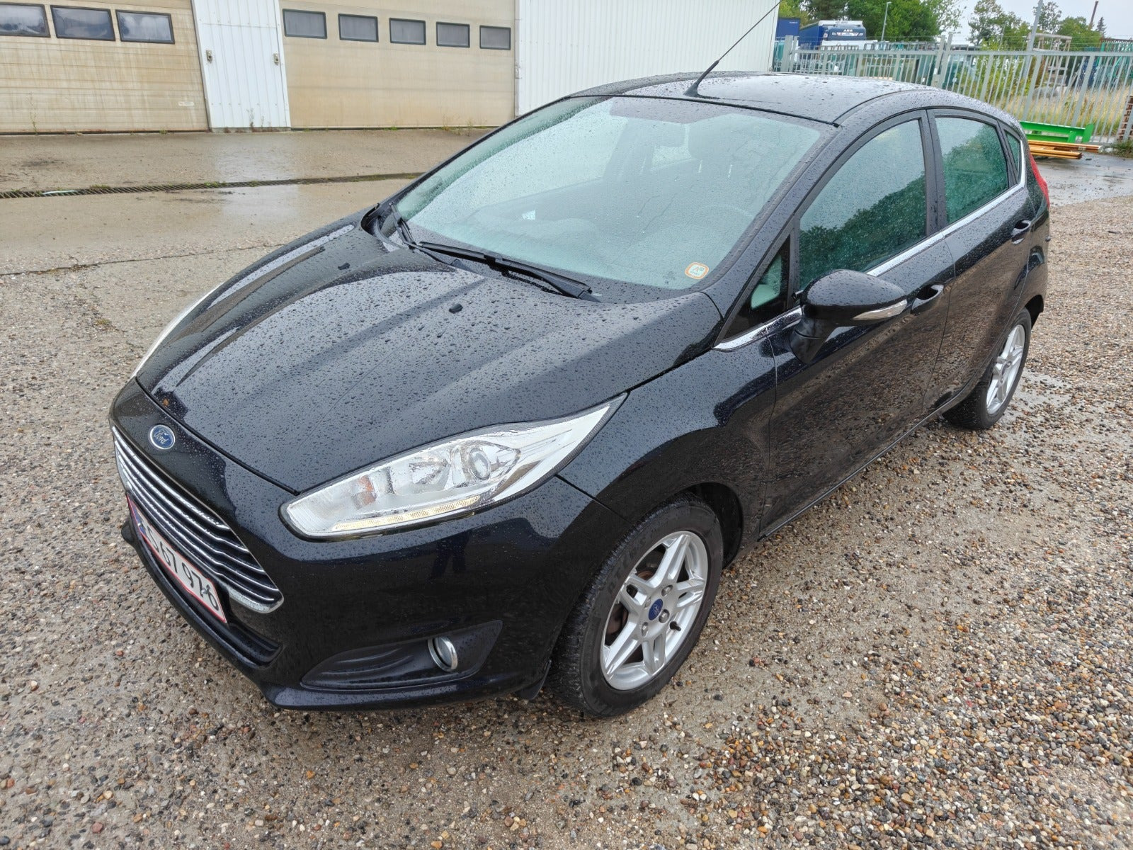 Gul Ford Fiesta fra 2014
