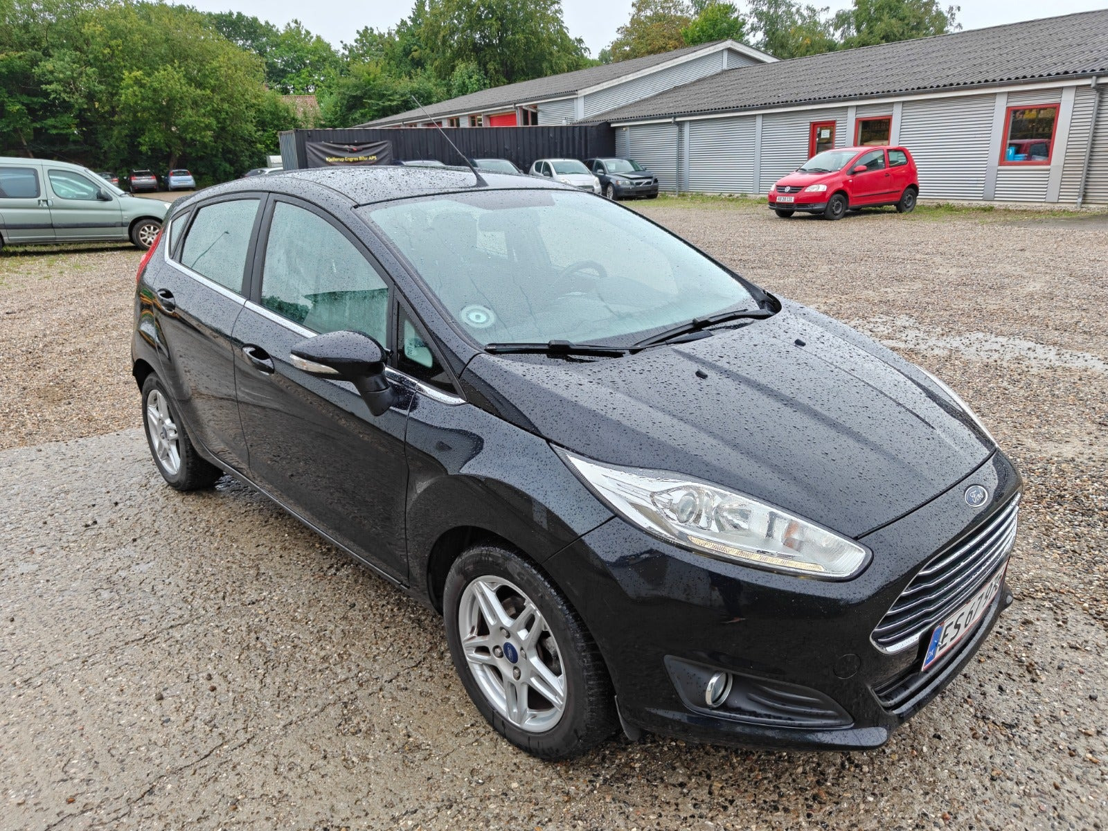 Gul Ford Fiesta fra 2014