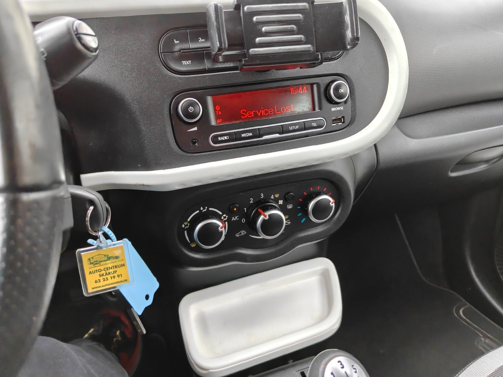 Gul Renault Twingo fra 2014
