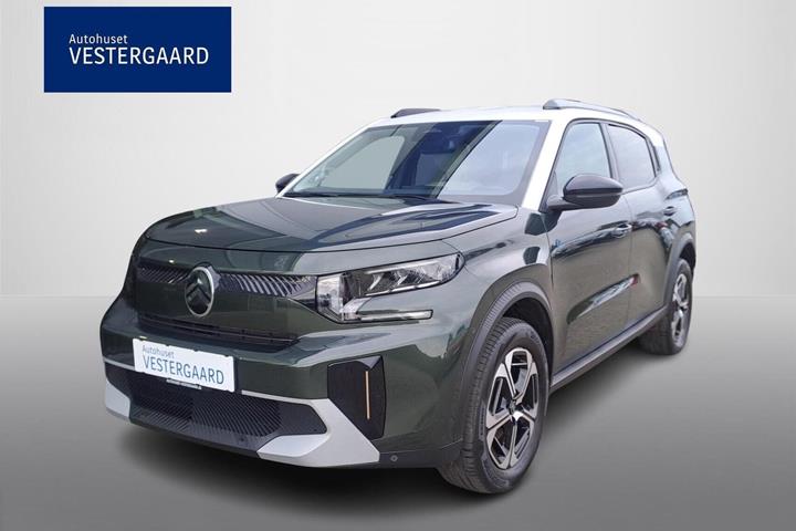 Grøn Citroën ë-C3 fra 2025 set udefra