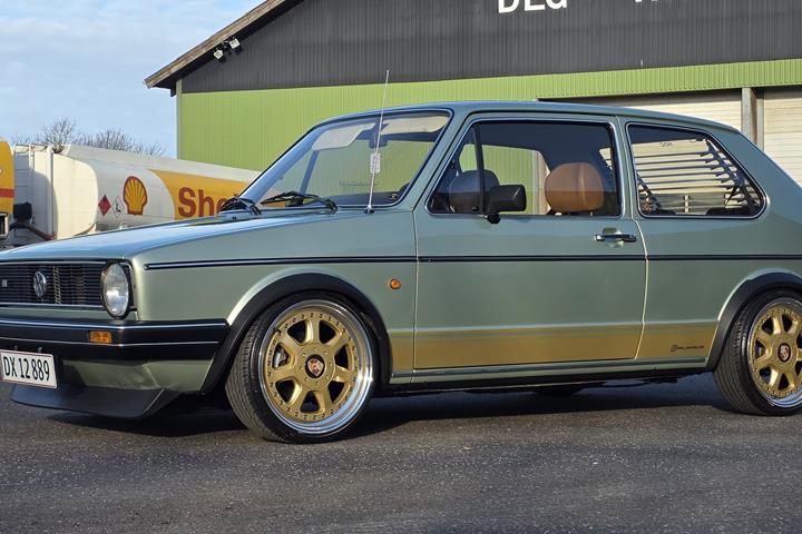 Grøn VW Golf fra 1981