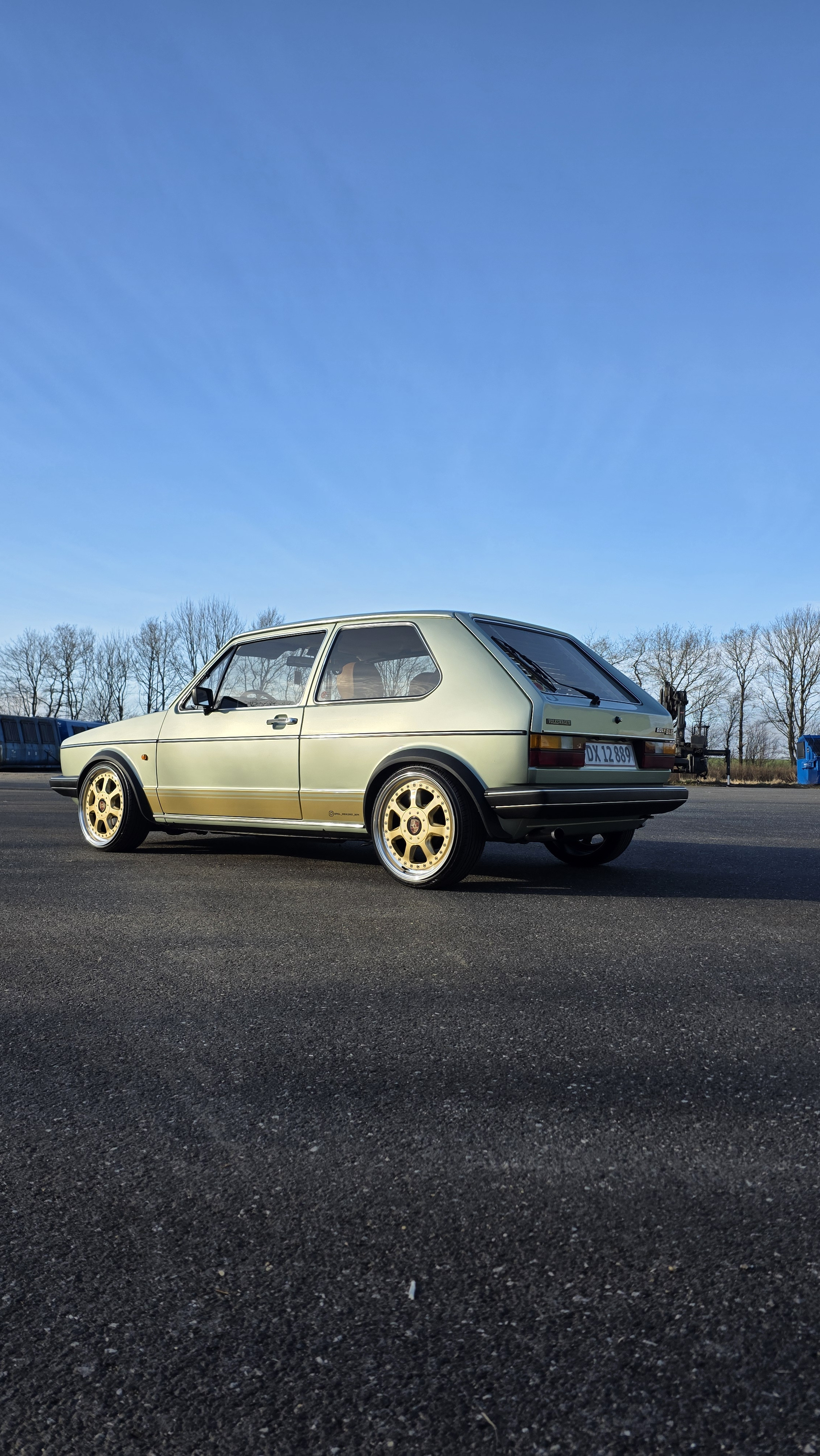 Grøn VW Golf fra 1981