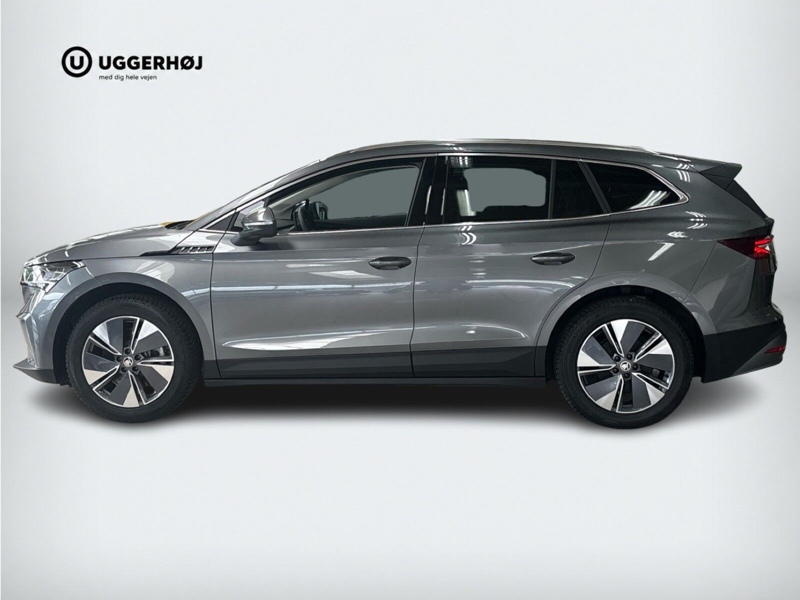 Grå Skoda Enyaq fra 2025