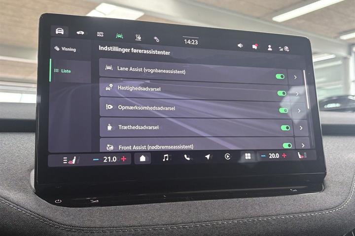 Grå Skoda Enyaq fra 2025