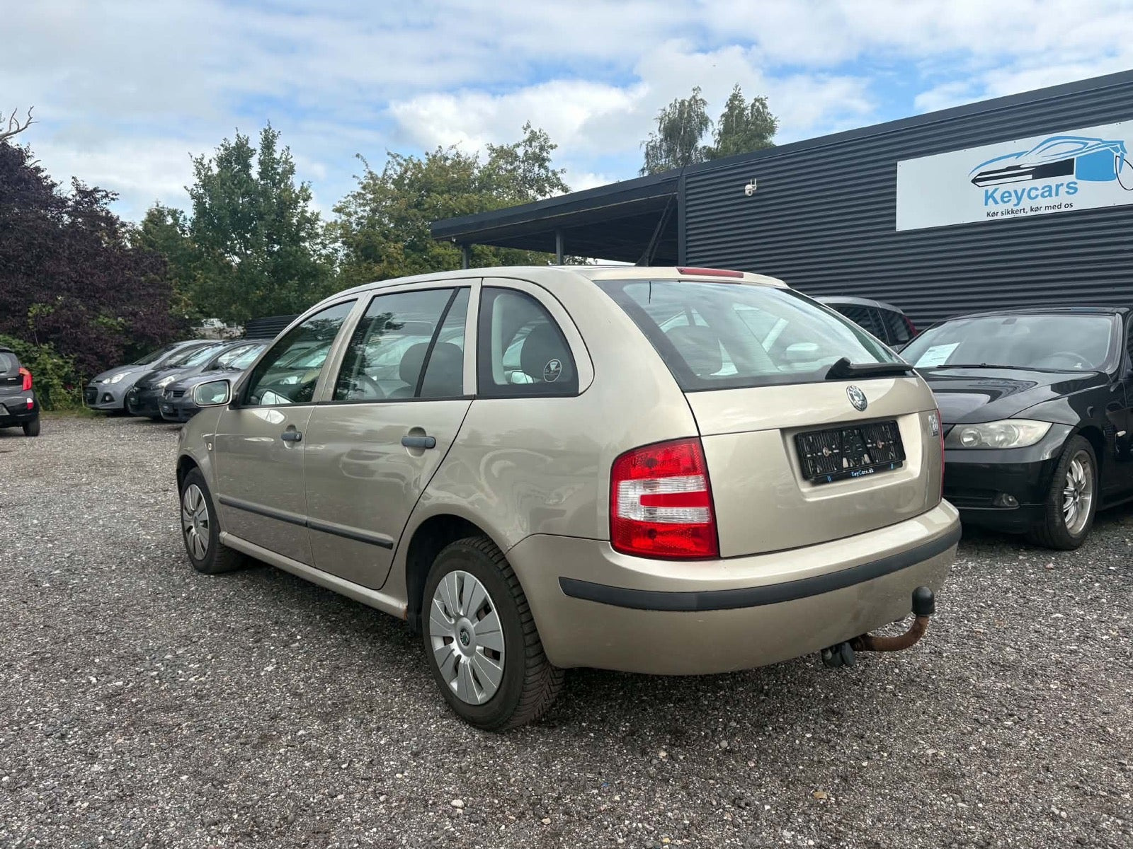 Beige Skoda Fabia fra 2004