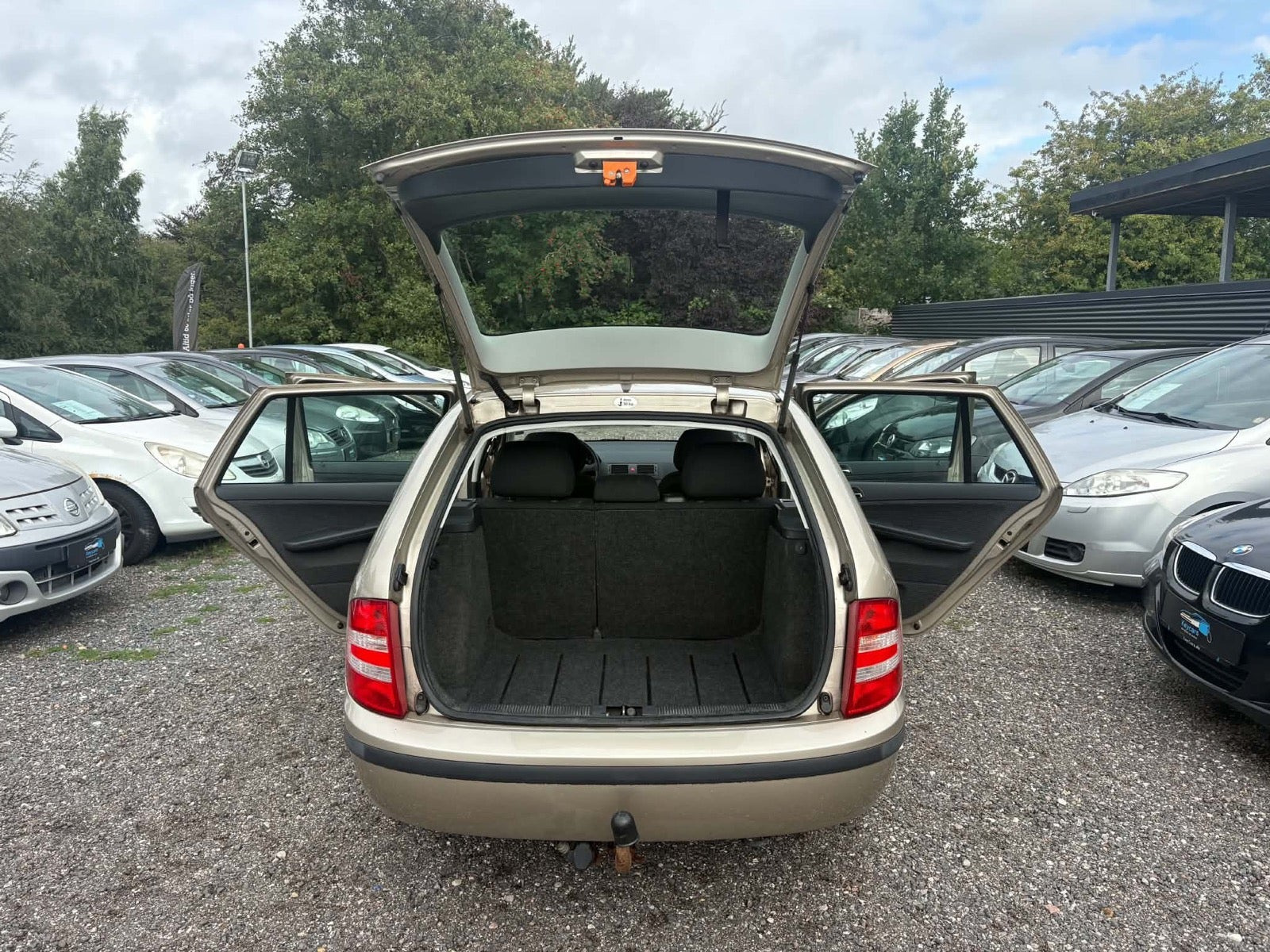 Beige Skoda Fabia fra 2004
