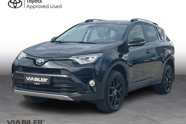 Sort Toyota RAV4 fra 2018 set udefra