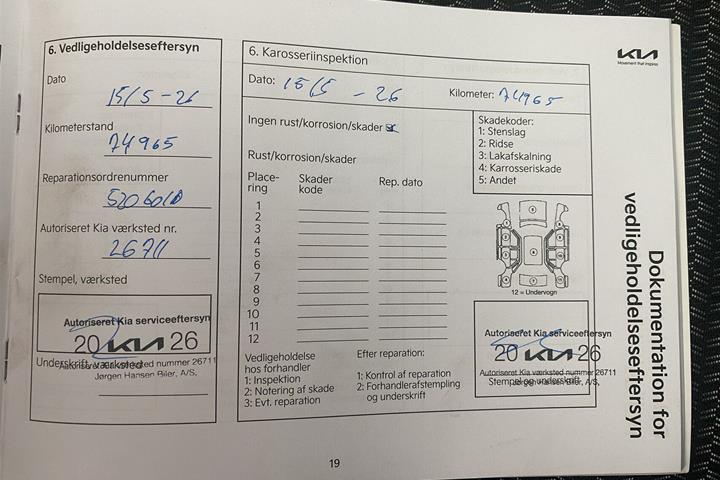 Blå Kia Ceed fra 2021