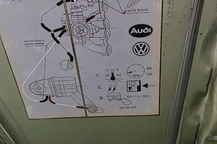 Grøn VW Golf fra 1981