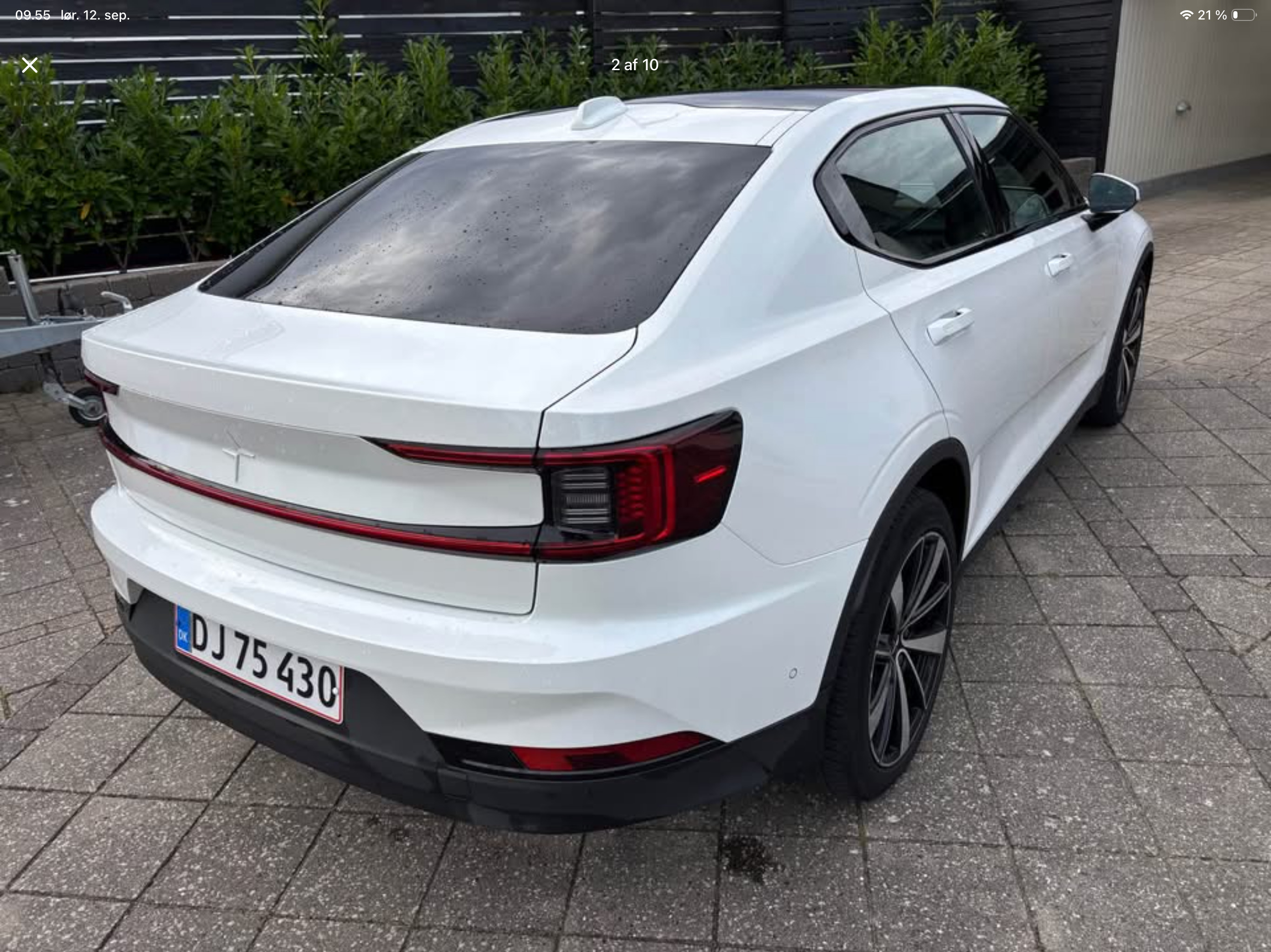 Hvid Polestar 2 fra 2022