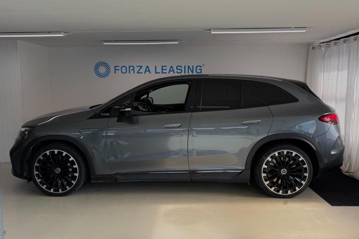 Grå Mercedes EQE350+ SUV fra 2024