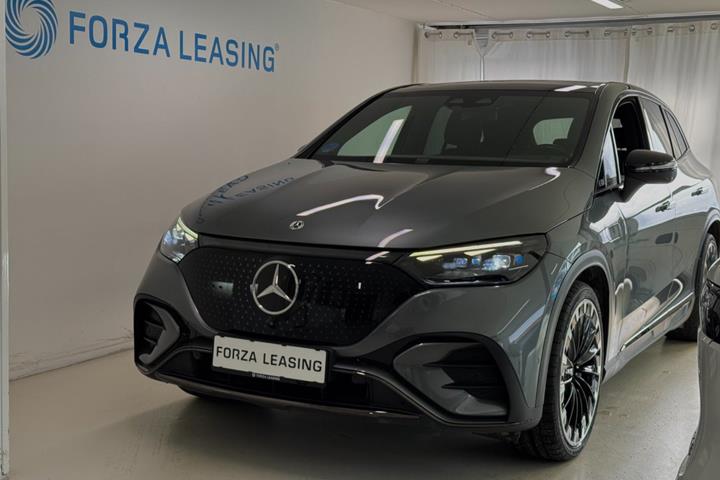 Grå Mercedes EQE350+ SUV fra 2024