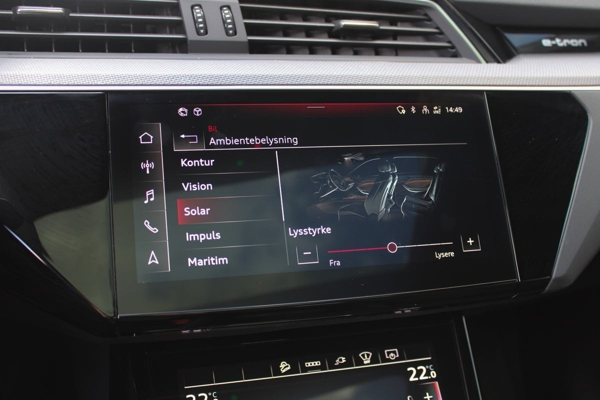 Sort Audi e-tron fra 2023
