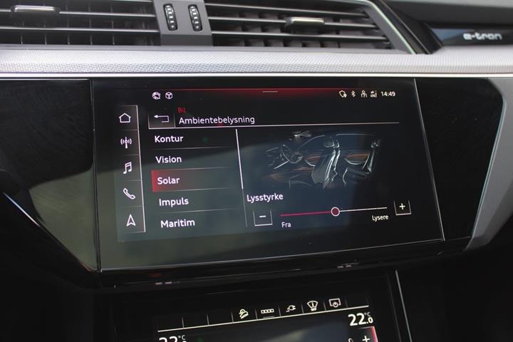 Sort Audi e-tron fra 2023