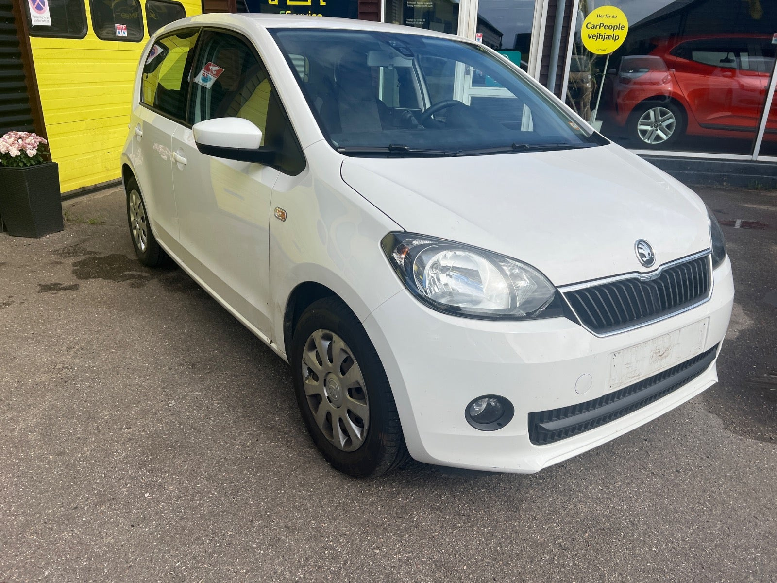 Hvid Skoda Citigo fra 2014