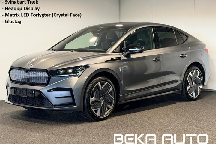 Grå Skoda Enyaq fra 2024