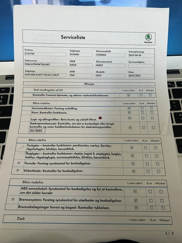 undefined Skoda Superb fra 2019