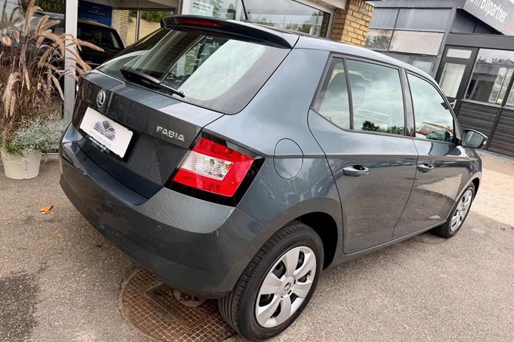 Grå Skoda Fabia fra 2018