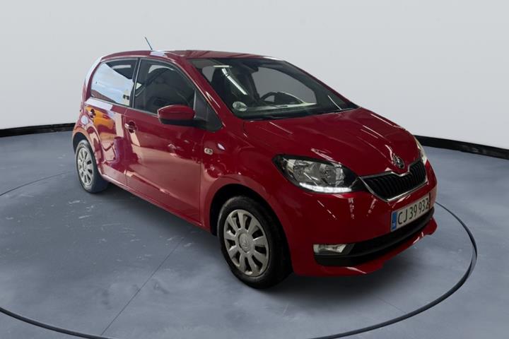 Rød Skoda Citigo fra 2019
