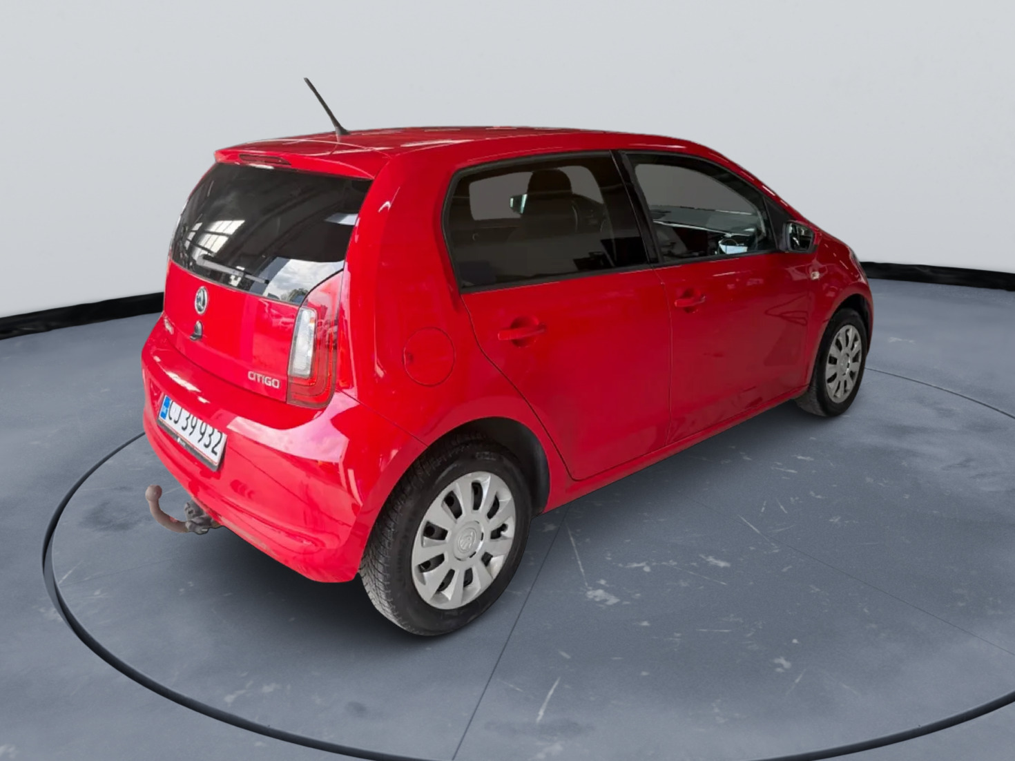 Rød Skoda Citigo fra 2019