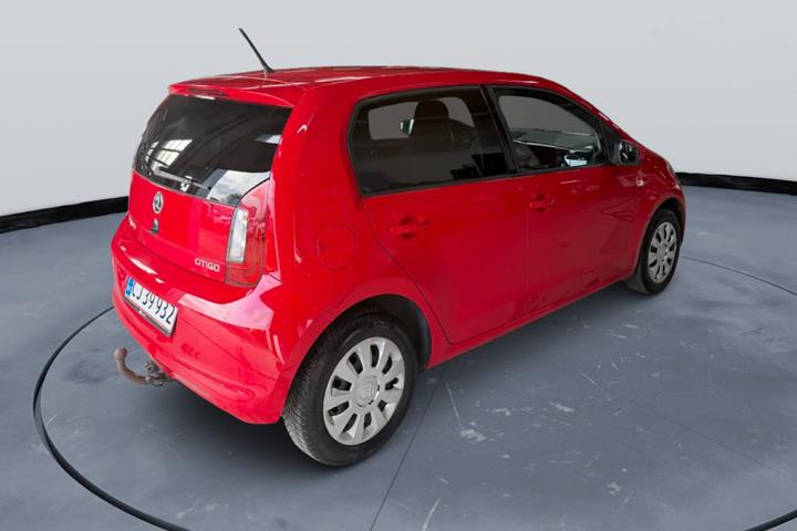 Rød Skoda Citigo fra 2019