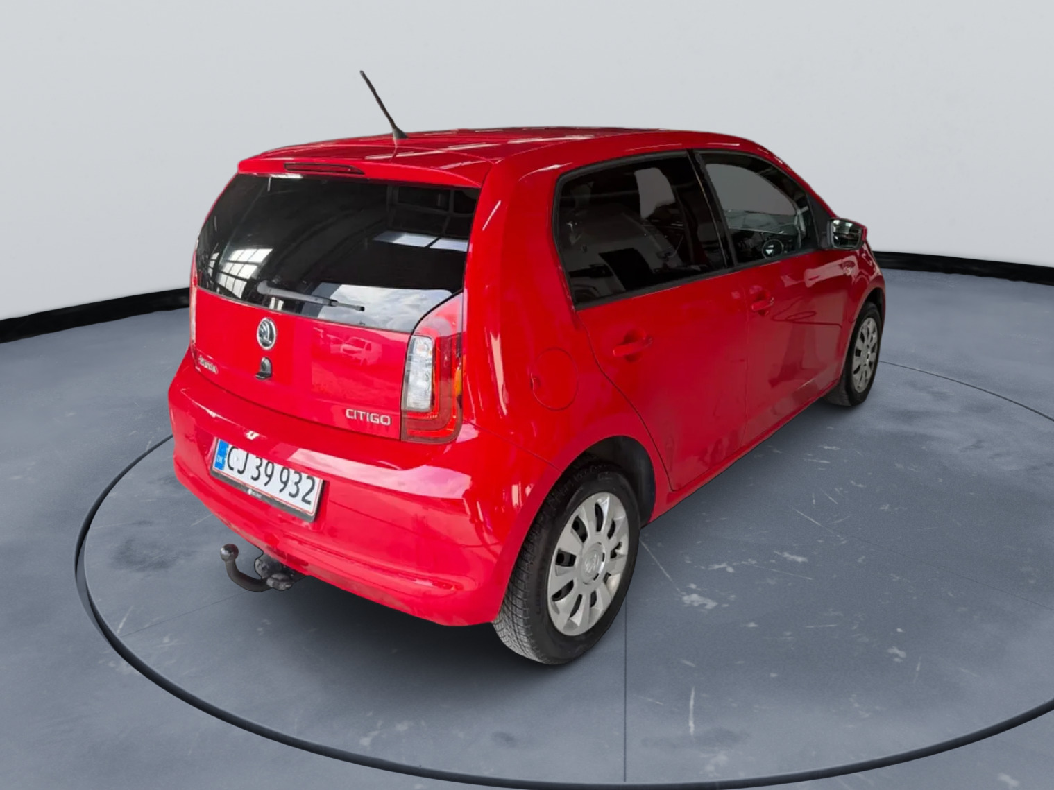 Rød Skoda Citigo fra 2019