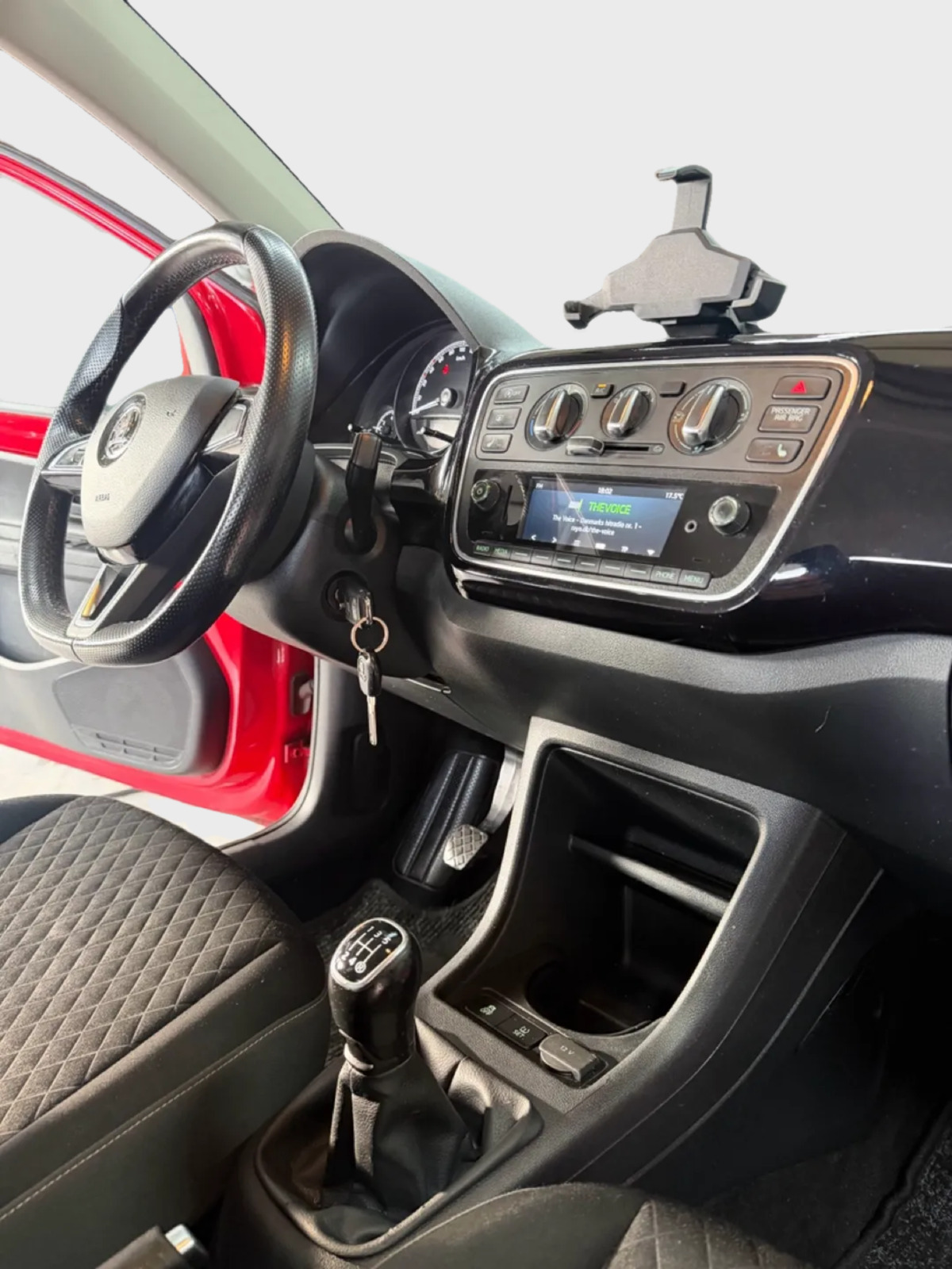 Rød Skoda Citigo fra 2019
