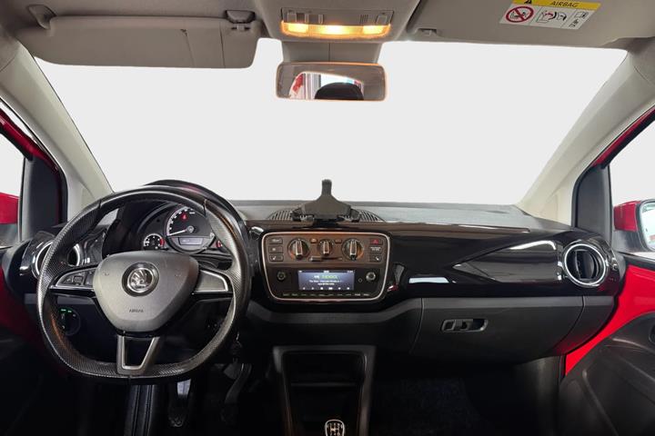 Rød Skoda Citigo fra 2019